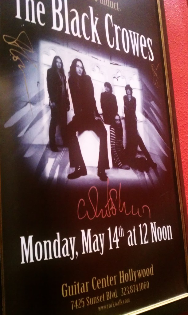 Black Crows Concert Poster signed